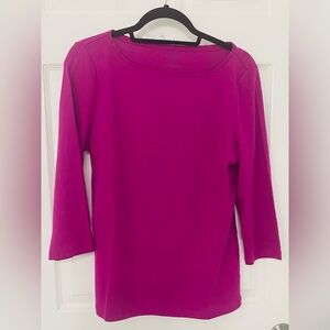 Talbots 3 Tops. Black, Berry & Grey/Blue. 
                New with Tags LP.